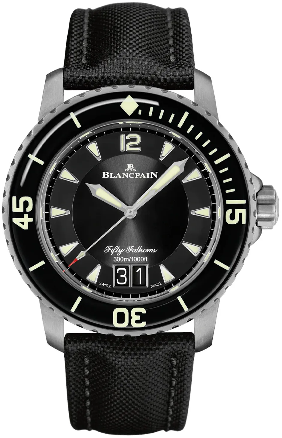 Blancpain Fifty Fathoms 5050-12B30-B52A 45mm Titanium Black