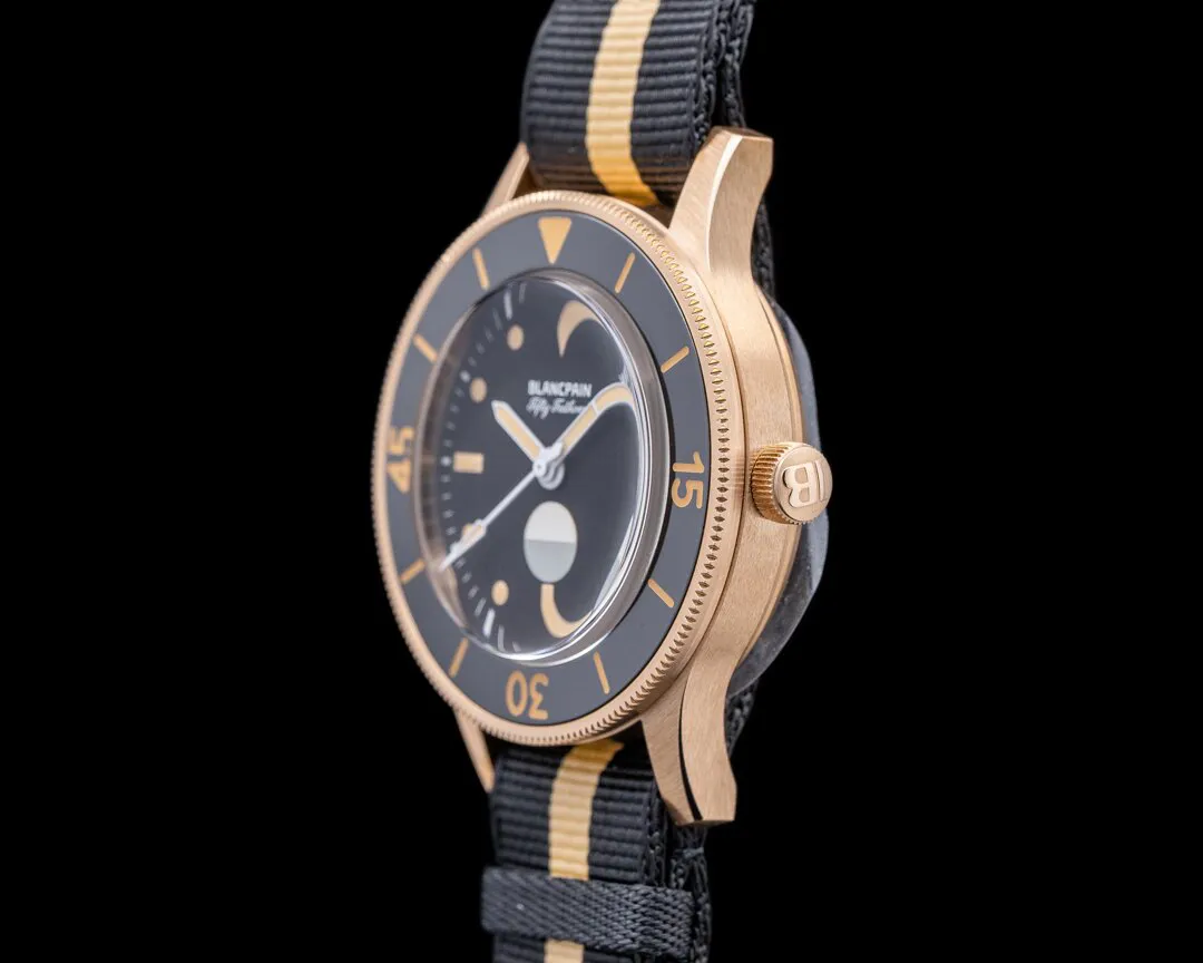 Blancpain Fifty Fathoms 5901 5630 NANA 41.5mm Bronze and Rose gold Black 2