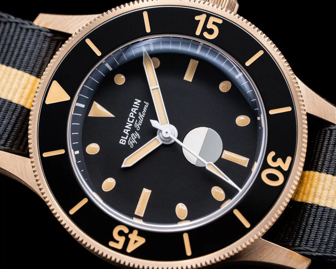 Blancpain Fifty Fathoms 5901 5630 NANA 41.5mm Bronze and Rose gold Black 4