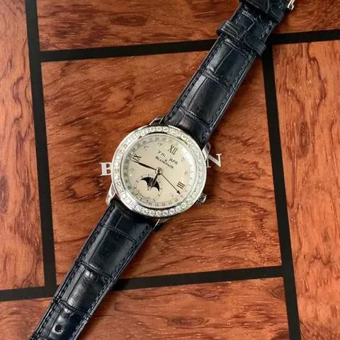 Blancpain Léman Moonphase 2360-4691A-55A 33.5mm Stainless steel White Mother of Pearl 1