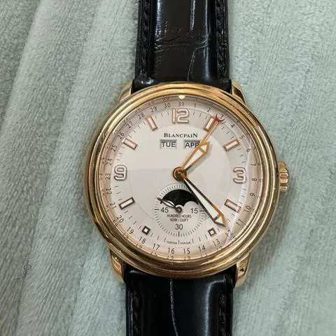 Blancpain Léman Moonphase 2863-3642-53B 40mm Rose gold Silver