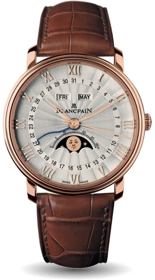 Blancpain Villeret 6664-3642-55B 40mm Rose gold White