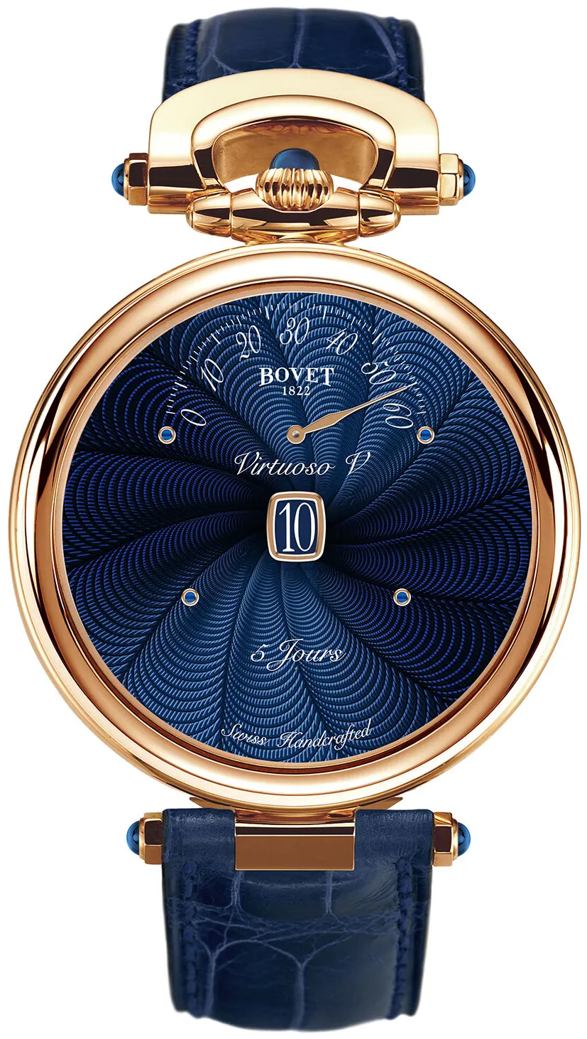 Bovet Fleurier ACHS025 43.5mm Rose gold Blue