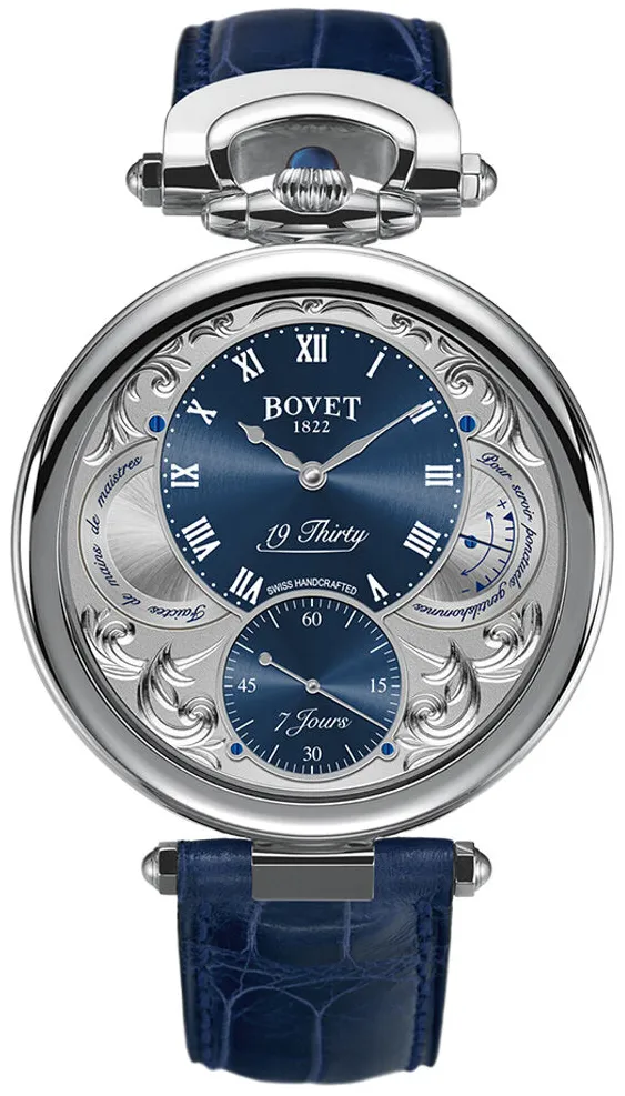 Bovet 19Thirty NTS0015 42mm Stainless steel Blue