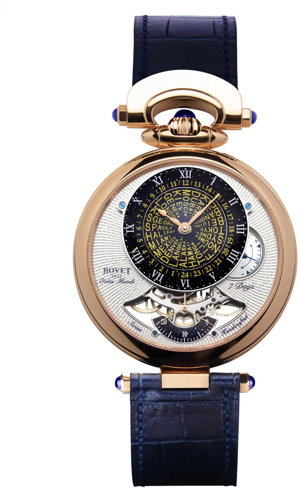 Bovet ORBIS MUNDI NTHU011 42mm Rose gold Silver