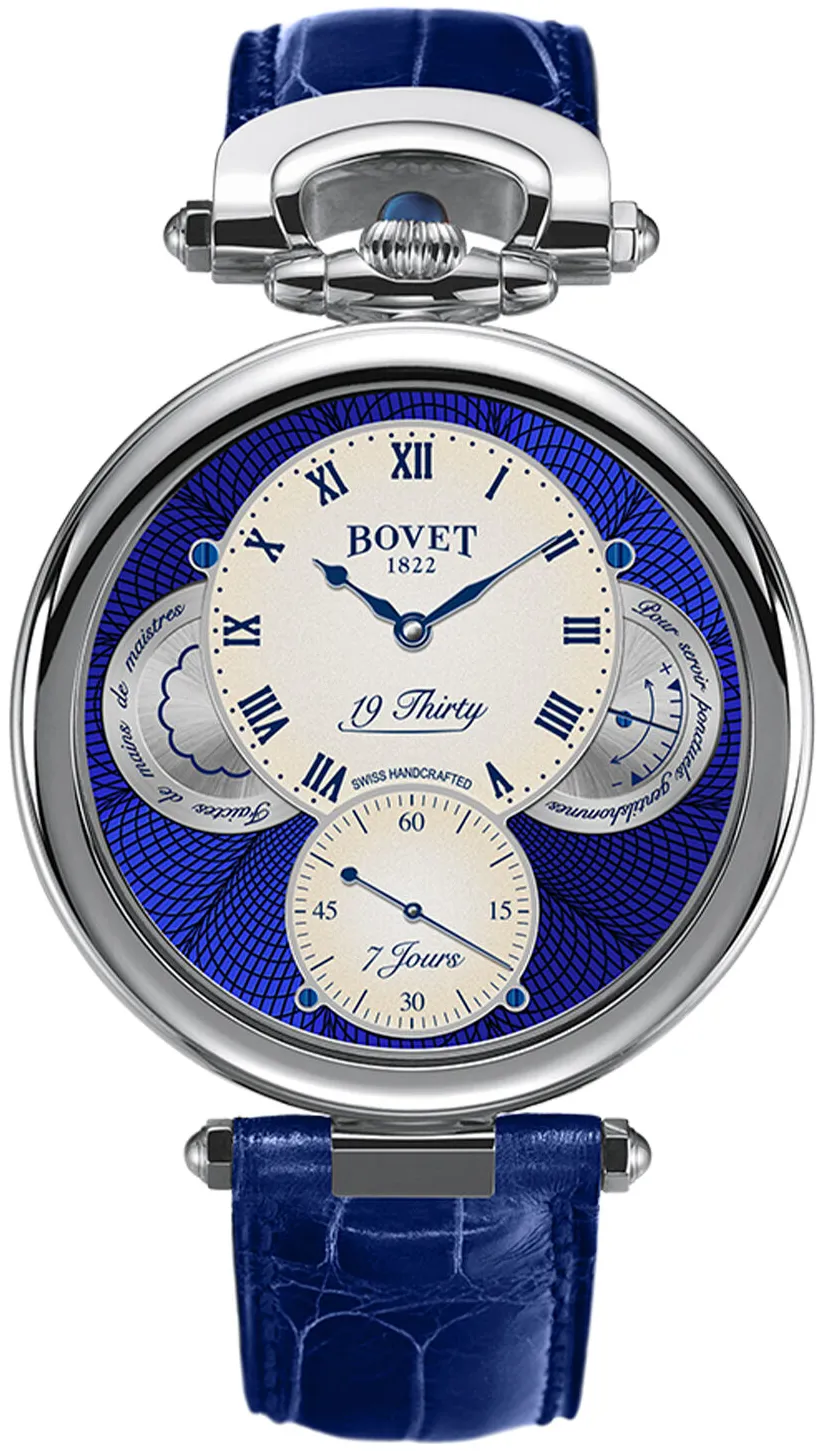 Bovet 19Thirty NTS0104 42mm Stainless steel Blue