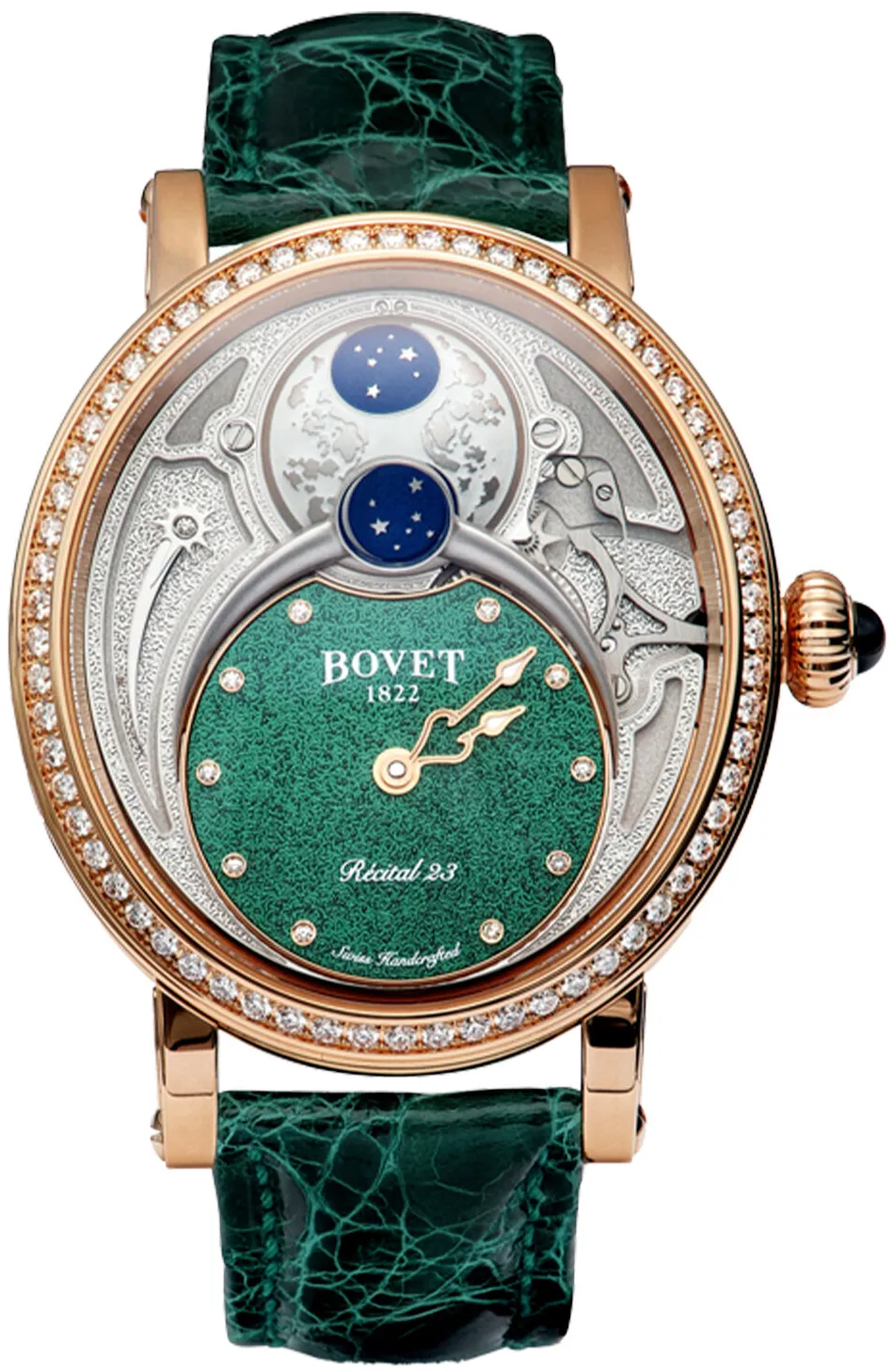 Bovet Dimier R230018-SD1 Rose gold Green