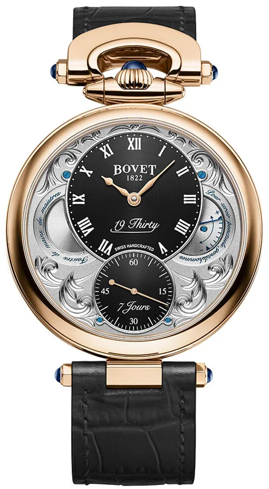 Bovet 19Thirty NTR0024 42mm Rose gold Black