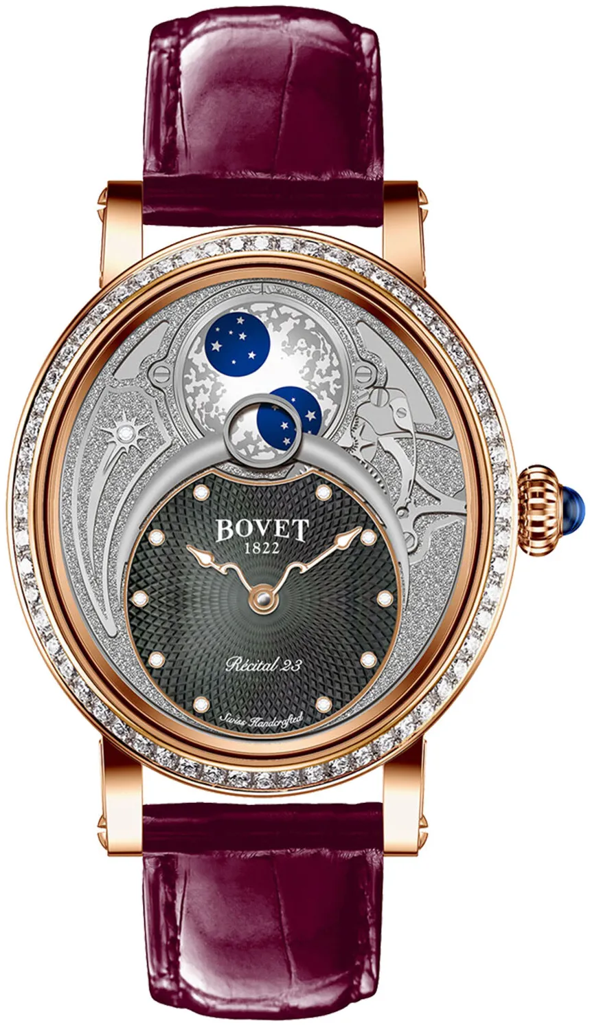 Bovet Dimier R230001-SD14 Rose gold Black