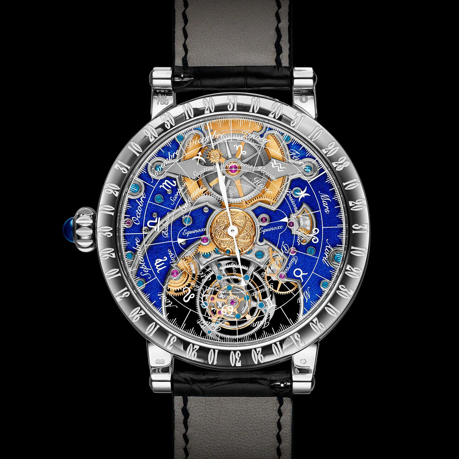 Bovet Dimier R20N002-10 46mm White gold Transparent