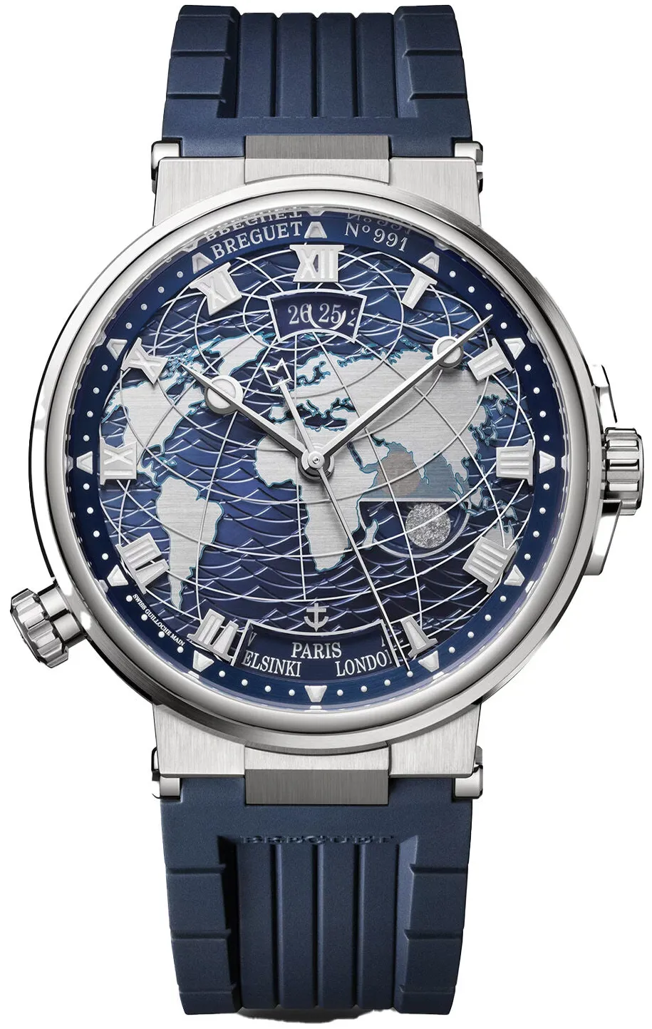 Breguet Hora Mundi 5557BB/YS/5WV 43.9mm White gold Blue