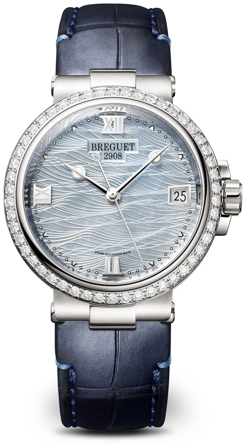 Breguet Marine 9518BB/V2/984/D000 34mm White gold Blue