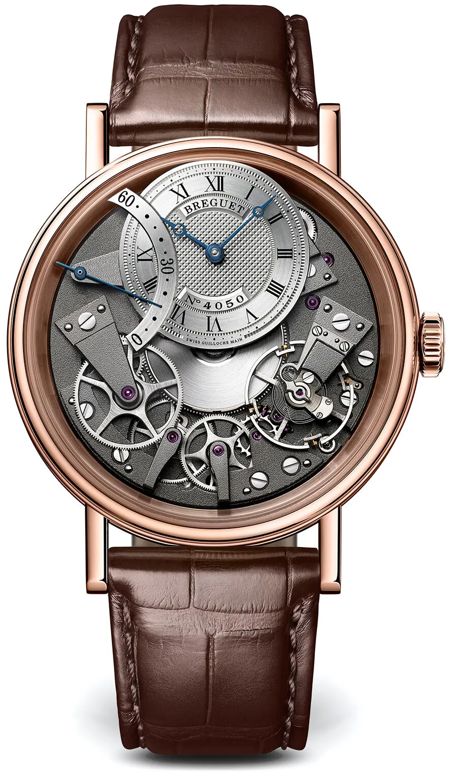 Breguet Tradition 7097BR/G1/9WU 40mm Rose gold Silver, Transparent