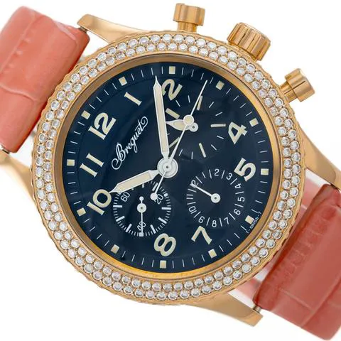 Breguet Type XX - XXI - XXII 3800 39mm Rose gold Blue