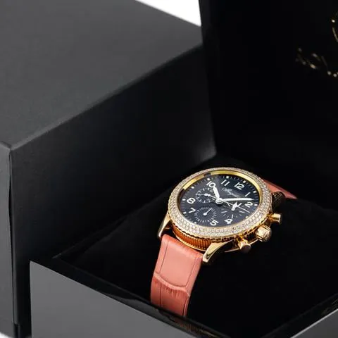 Breguet Type XX - XXI - XXII 3800 39mm Rose gold Blue 5