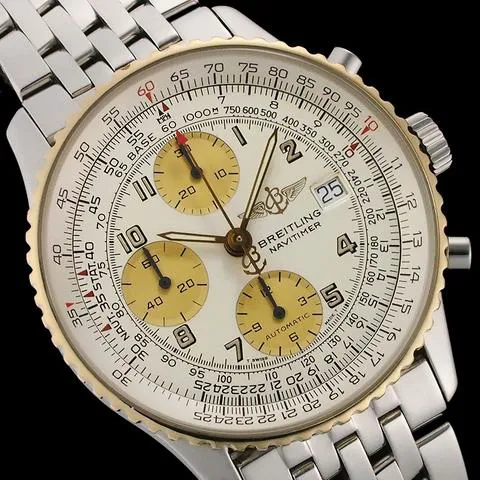 Breitling Navitimer D13022 41mm Yellow gold and Stainless steel Silver 1