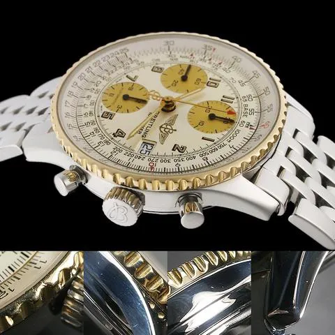 Breitling Navitimer D13022 41mm Yellow gold and Stainless steel Silver 4