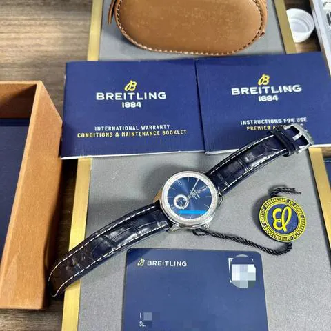 Breitling Premier A37340351C1P1 40mm Stainless steel Blue 1