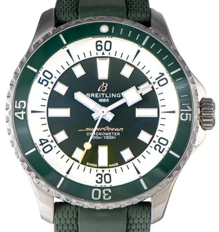 Breitling Superocean A17376A31L1S1 44mm Stainless steel Green