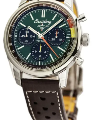 Breitling Top Time AB01762A1L1X1 41mm Stainless steel Green