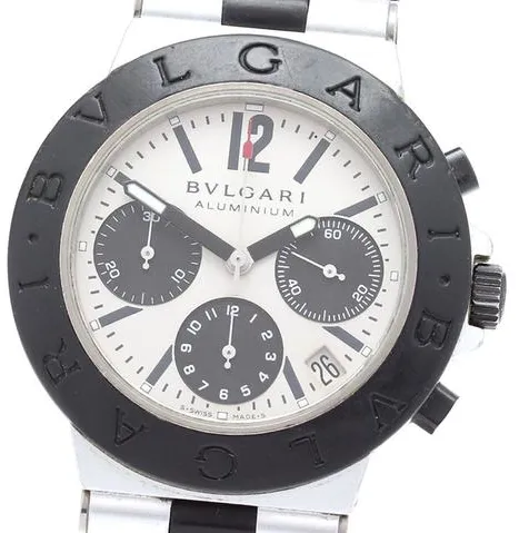 Bulgari Diagono AC 38 TA 38mm Aluminium Silver