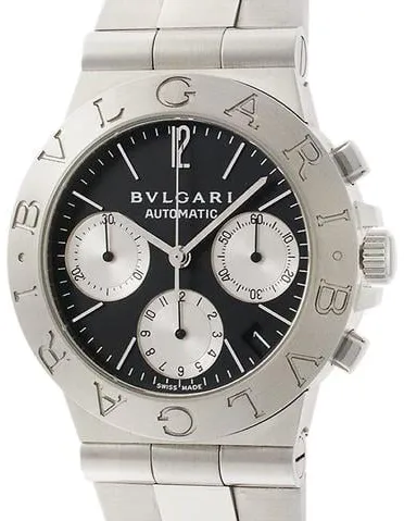 Bulgari Diagono CH35S AUTO 35mm Stainless steel Black