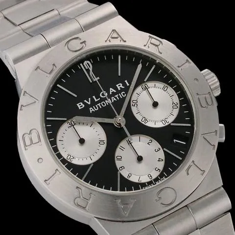 Bulgari Diagono CH35S AUTO 35mm Stainless steel Black 1