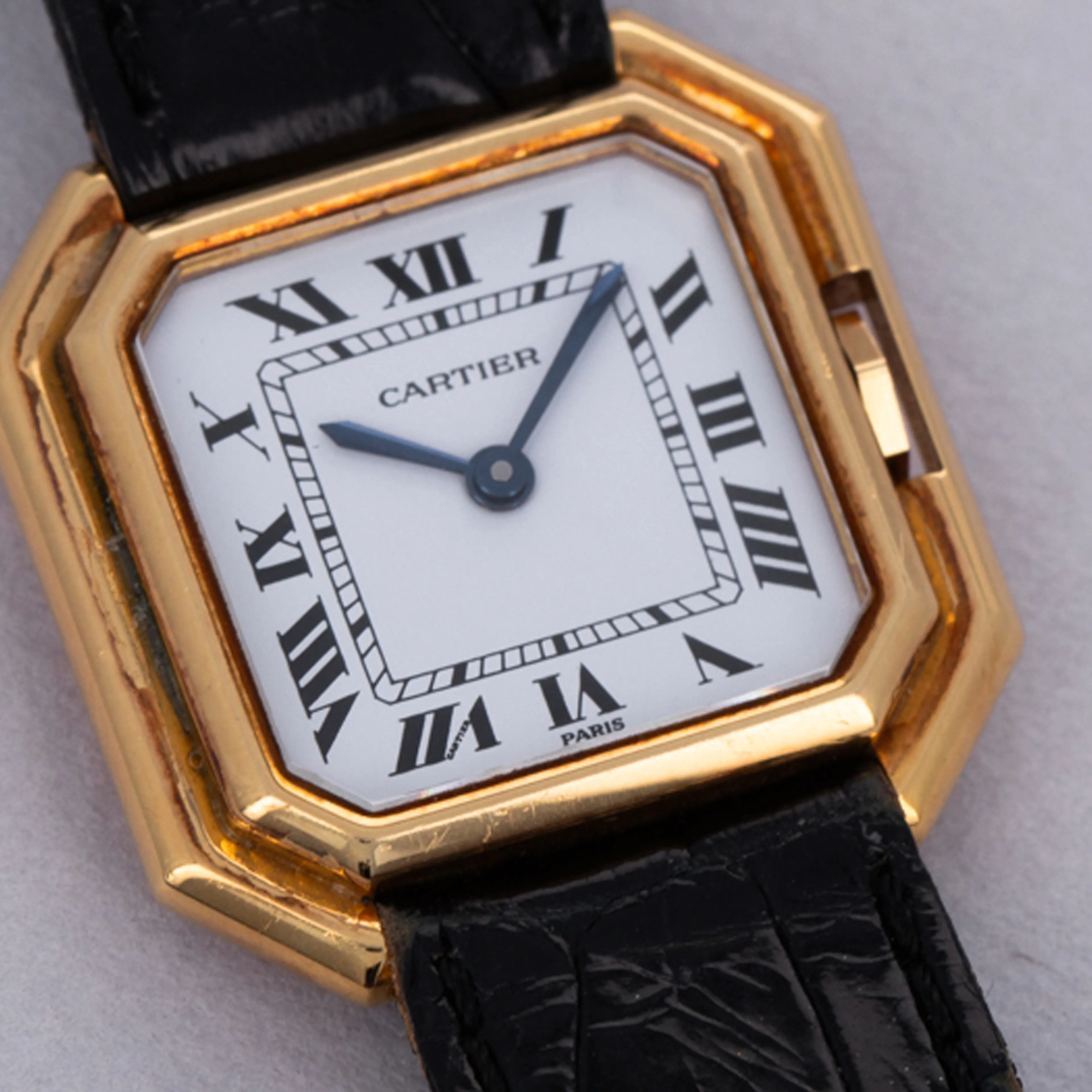 Cartier Tank Ceinture 78100 25mm 18k yellow gold White 1