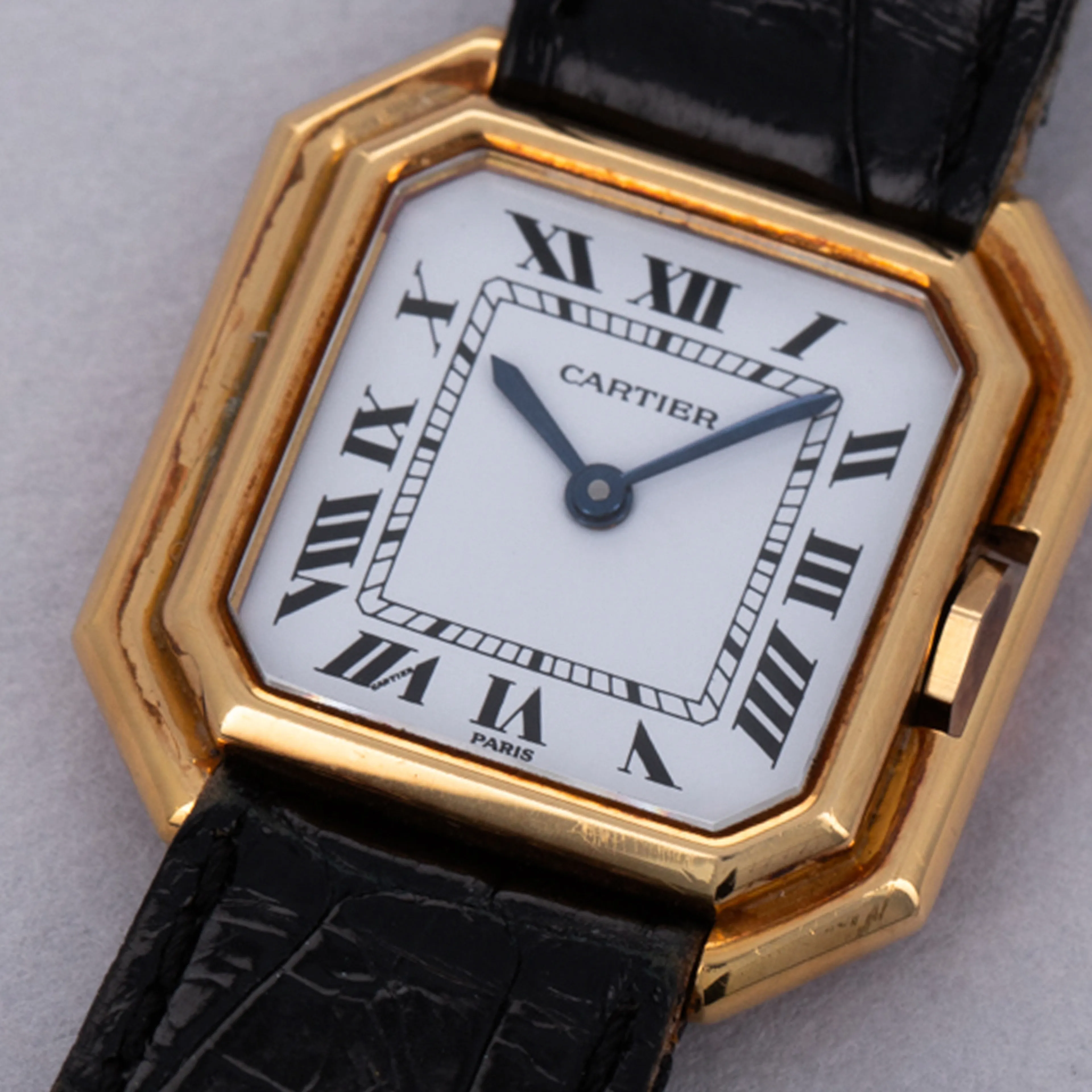 Cartier Tank Ceinture 78100 25mm 18k yellow gold White 2