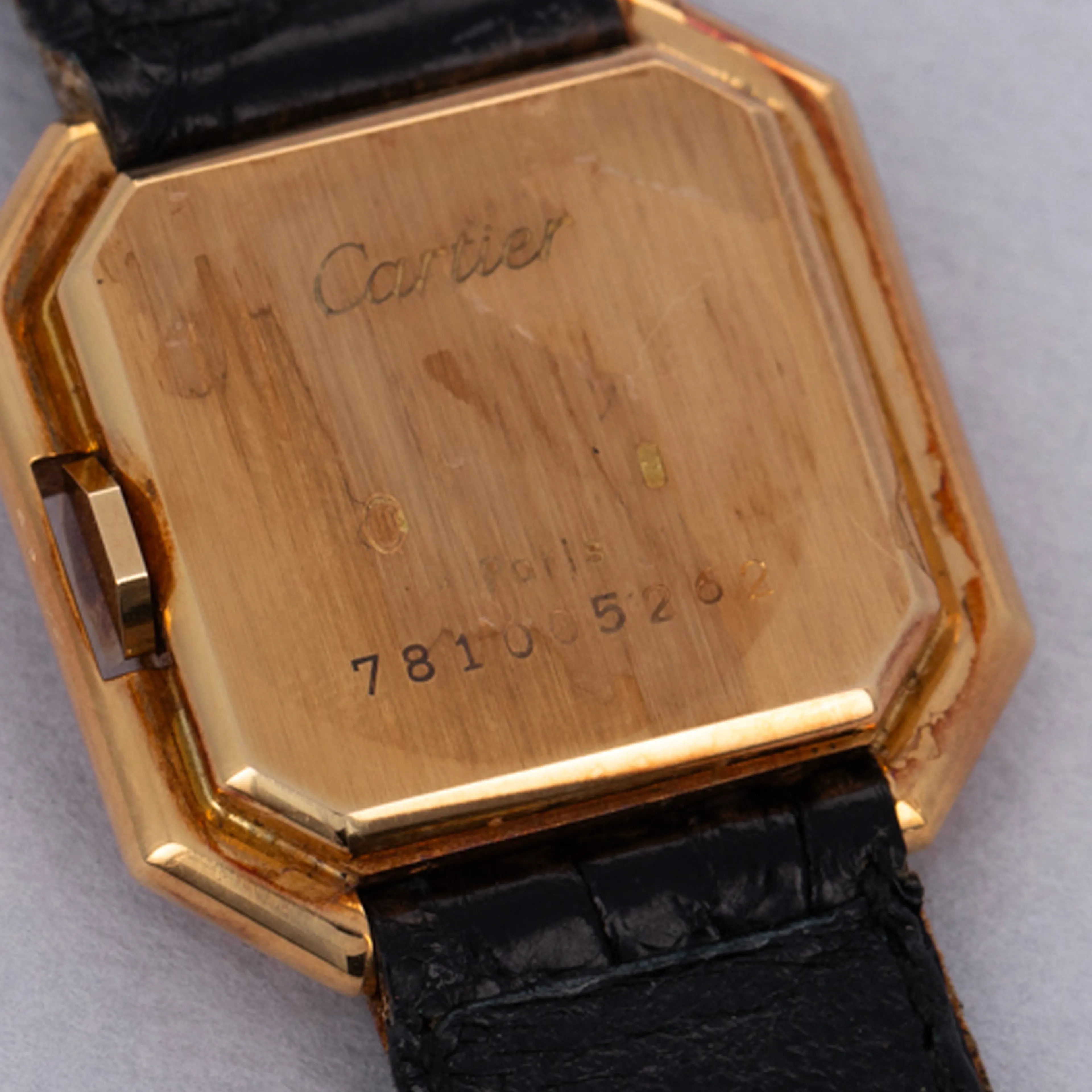 Cartier Tank Ceinture 78100 25mm 18k yellow gold White 3