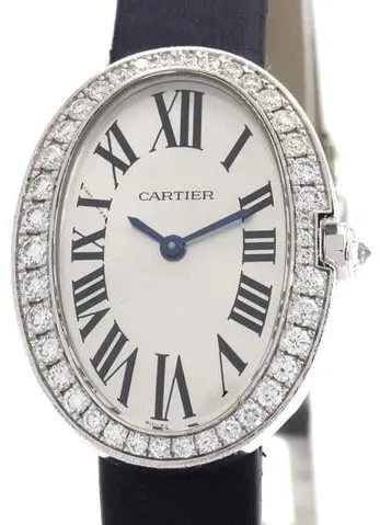 Cartier Baignoire WB520008 23.5mm White gold Silver