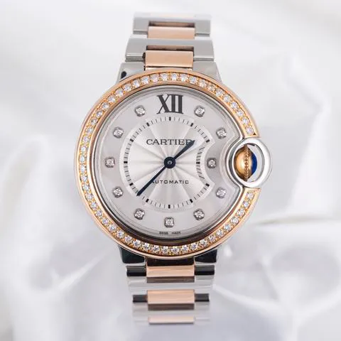 Cartier Ballon Bleu 33mm WE902077 33mm Yellow gold and Stainless steel Silver