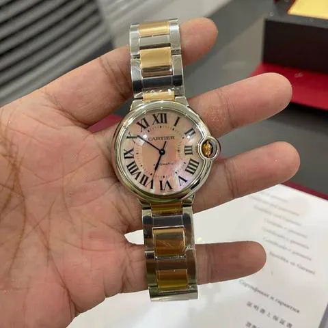 Cartier Ballon Bleu 36mm W6920033 36mm Stainless steel Pink