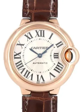 Cartier Ballon Bleu de Cartier W6920097 33mm Rose gold White