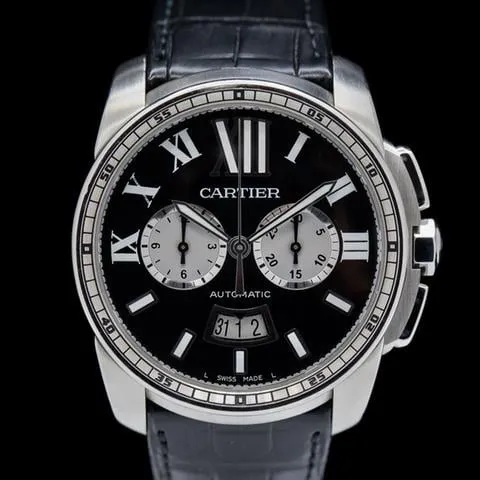 Cartier Calibre de Cartier W7100060 42mm Stainless steel Black