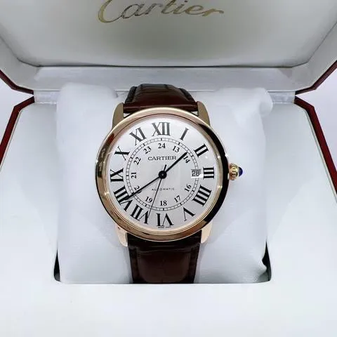 Cartier Ronde Solo de Cartier W6701009 42mm Rose gold Silver