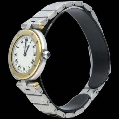 Cartier Santos 8191 27mm Yellow gold and Stainless steel White 2