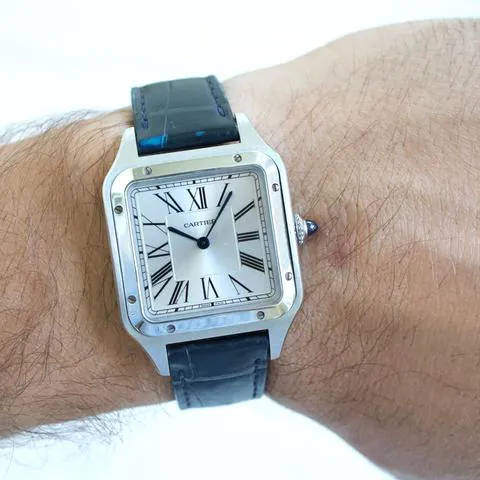 Cartier Santos Dumont WSSA0022 43.5mm Stainless steel Silver 4