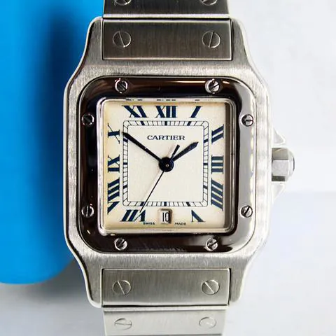 Cartier Santos Galbée 1564 29mm Stainless steel White