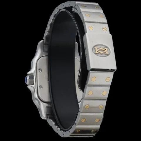 Cartier Santos Galbée 1567 24mm Yellow gold and Stainless steel White 3