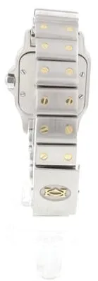 Cartier Santos Galbée 1567 23.5mm Yellow gold and Stainless steel Champagne 4