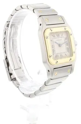 Cartier Santos Galbée 1567 23.5mm Yellow gold and Stainless steel Champagne 7