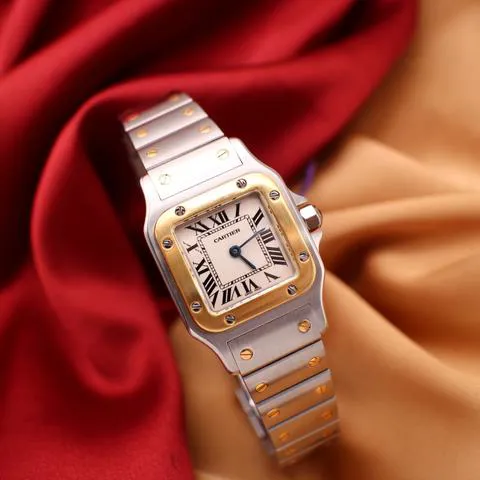 Cartier Santos W20012C4 24mm Yellow gold and Stainless steel White 1