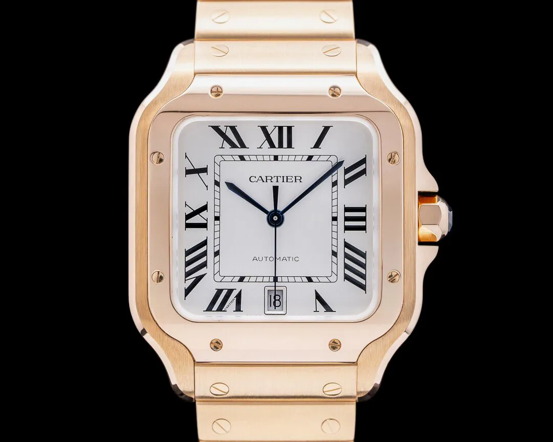 Cartier Santos WGSA0018 40mm Yellow gold Silver