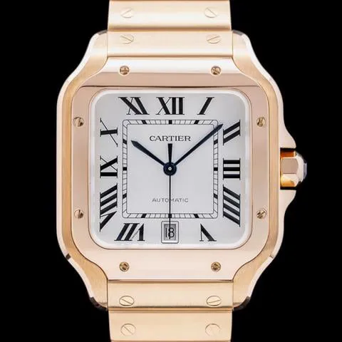 Cartier Santos WGSA0018 40mm Yellow gold Silver