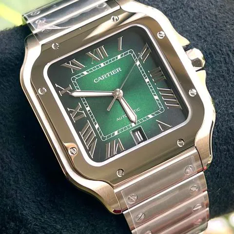 Cartier Santos WSSA0062 40mm Stainless steel Green