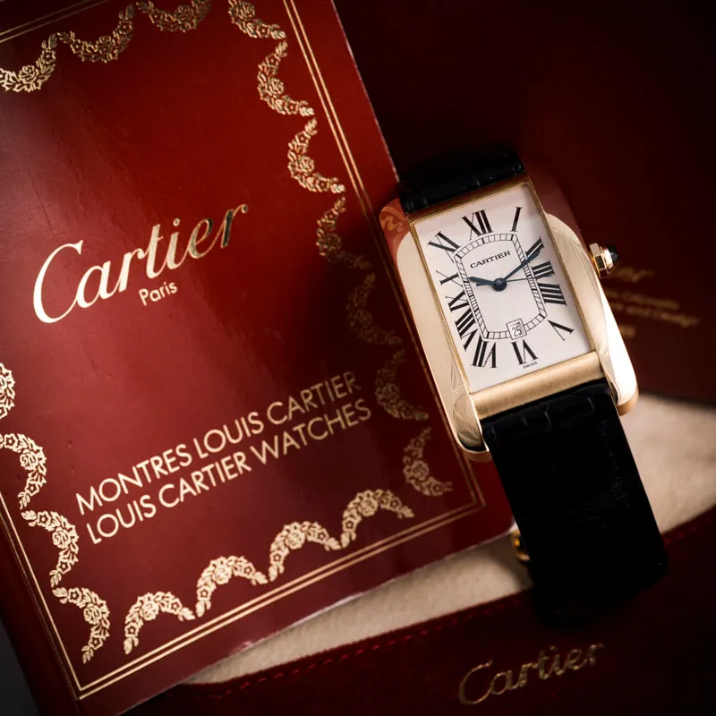 Cartier Tank Américaine 1740 27mm Yellow gold