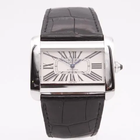 Cartier Tank Divan 2612 38mm Stainless steel White