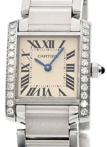 Cartier Tank Française W4TA0008 25mm Stainless steel Silver