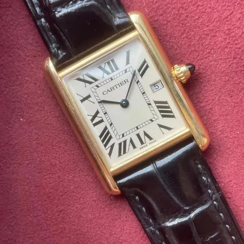 Cartier Tank Louis Cartier W1529756 25.5mm Yellow gold Silver